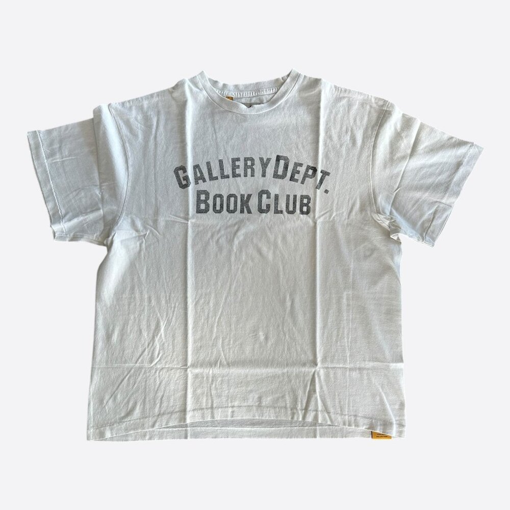 Gallery Dept White & Faded Black Book Club T-Shirt